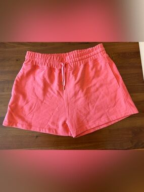 NWT La Ligne Coral Pink Athletic Drawstring Shorts